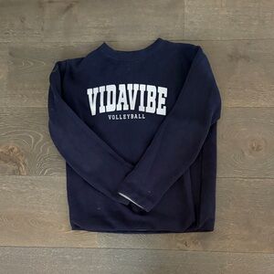 VIDAVIBE Volleyball Navy Sweatshirt
